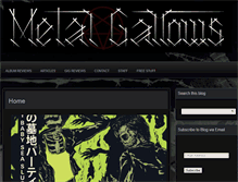 Tablet Screenshot of metalgallows.com